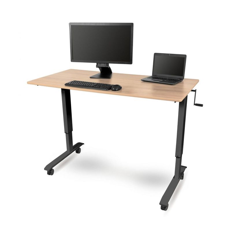 Stand Up Desk Store Crank Adjustable Height Rolling Standing Desk, 1 of 3