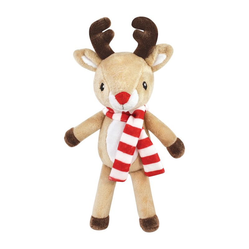 Hudson Baby Unisex Baby Plush Blanket with Toy, Rudolph And Elf, One Size, 3 of 6