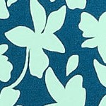 baltic teal stencil floral