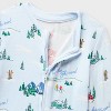 Baby "Tis the Ski-son!" Cozy Knit Holiday Matching Family Pajama Union Suit - Wondershop™ Blue - 3 of 4