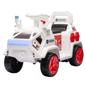 Kids Ride On Car, Powerful Ride-On Toy,Toddlers Electric Ride On Car with Radar Rocket Sound, Flash Lights, Ride on Toy for Kids - 1 of 4