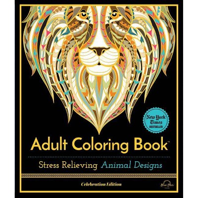 Stress Relieving Animal Designs - (Celebration Edition) by  Blue Star Press (Paperback)