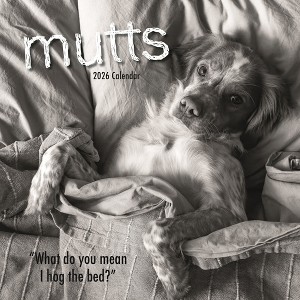 2026 Square Wall Calendar, Mutts, 16-Month Humor Theme with 180 Reminder Stickers (12x12 In) - 1 of 4
