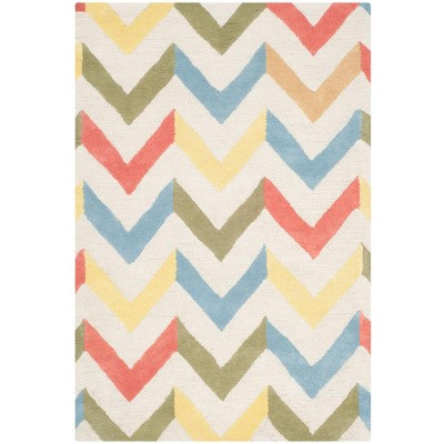 Cambridge 3' x 5' Grey Ivory Hand-Tufted Wool Rug