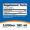 Nutricost D-Aspartic Acid Capsules (3000 MG) (180 Capsules) - 2 of 4