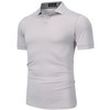 Collared Shirts for Men,Quick Dry Short-Sleeve Polo, Golf Polo Shirt Moisture Wicking Plain Tshirts - 2 of 4