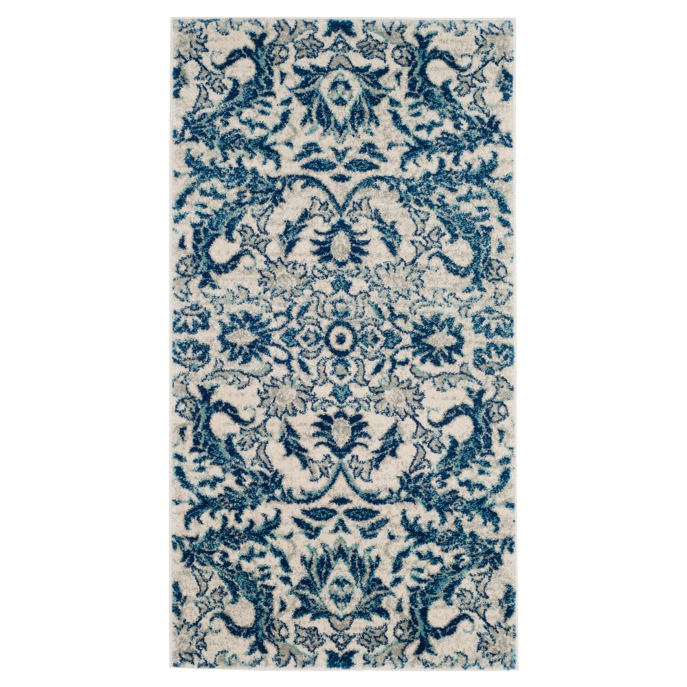 3'x5' Eros Evoke Rug Ivory/Blue - Safavieh