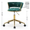 Office Chair Desk Chair Task Chair, High Chair, Adjustable Swivel Chair on Wheels Rolling Stool Salon Stool Vanity Stool Modern-The Pop Home - 3 of 4