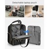 LUGGEX Underseat Carry On Luggage with Wheels Soft Sided All Black 16 Inch - 4 of 4