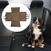 Unique Bargains Puppy Pattern Pet's Car Seat Cover Brown 1 Pc - 2 of 4