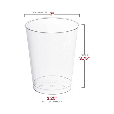Clear 10 oz. Disposable Plastic Party Cups - 600 Count