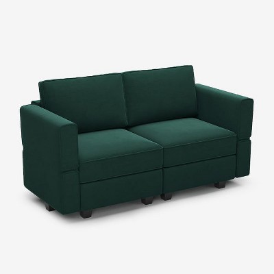 Belffin Modular Velvet Loveseat Sofa (2 Seats + 4 Sides)