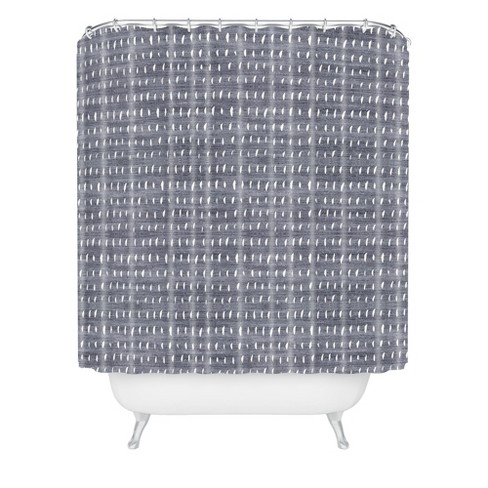 Holli Zollinger Rain Light Shower Curtain Gray - Deny Designs: Polka Dot Pattern, Microfiber, Machine Washable - image 1 of 4