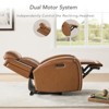 Spruce & Spring Leather Dual-Motor Power Lay Flat Recliner with Power Headrest - 3 of 4