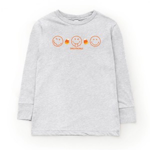 SmileyWorld Candy Corn Outlines - Toddler Long Sleeve Graphic Tee and Youth Long Sleeve Graphic T-Shirt - 1 of 3