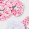Bride and Bridesmaid Hair Twister Set 5pc - Pink/White - 3 of 3