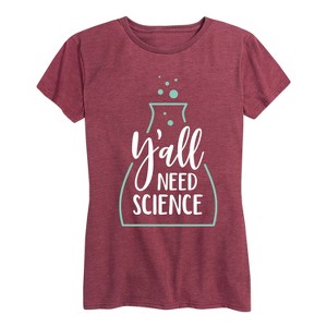 Women's - Instant Message - Yall Need Science Short Sleeve Graphic T-Shirt - 1 of 4