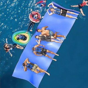 Huxxion Floating Water Mat 9/12/18 Ft, 3 Layer Tear Resistant XPE Foam Floating Mat for Lake Pool Beach and Ocean - 1 of 4