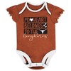 NCAA Texas Longhorns Infant Girls' 3pk Bodysuit Set - image 2 of 4