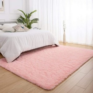 Soft Fluffy Area Rug Modern Shaggy Rugs for Bedroom Kids Room Nursery Floor Carpets, 2'x 3',Pink - 1 of 4