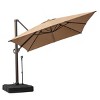 Crestlive Products 10'x 13' Patio cantilever Umbrella with Base Set High-strength Aluminum Pole with 360°Rotation 5 Heights Adjustable - 2 of 4
