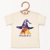The Juniper Shop Chick Or Treat Watercolor Distressed Toddler Short Sleeve Tee - 2 of 4