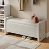 Pinmoco 44" Corduroy Storage Ottoman Bench, Upholstered Bench for Entryway Bedroom and Living Room with Storage - 2 of 4