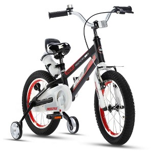 RoyalBaby Space No. 1 Freestyle Kids Bicycle Bike w/Handbrake, Coaster Brake, Training Wheels, and Water Bottle for Boys & Girls Ages 3 to 5 - 1 of 4