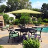 Wellfor 10'x6.5' Hexagon Outdoor Patio Market Umbrella Lime Green - 2 of 4