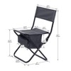 VisioGear Folding Chair, 3-Piece Folding Outdoor Chairs Set with 1 Table, Camping Chair for Picnics, Backyard, Black & Gray, 19.3"*15.35"*30.5" - 3 of 4