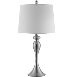 Bayan Iron Table Lamp - Nickel - Safavieh. - 1 of 3