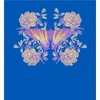 Vintage Floral Gradient Butterfly Adult Crew Neck Short Sleeve Tee - 2 of 2