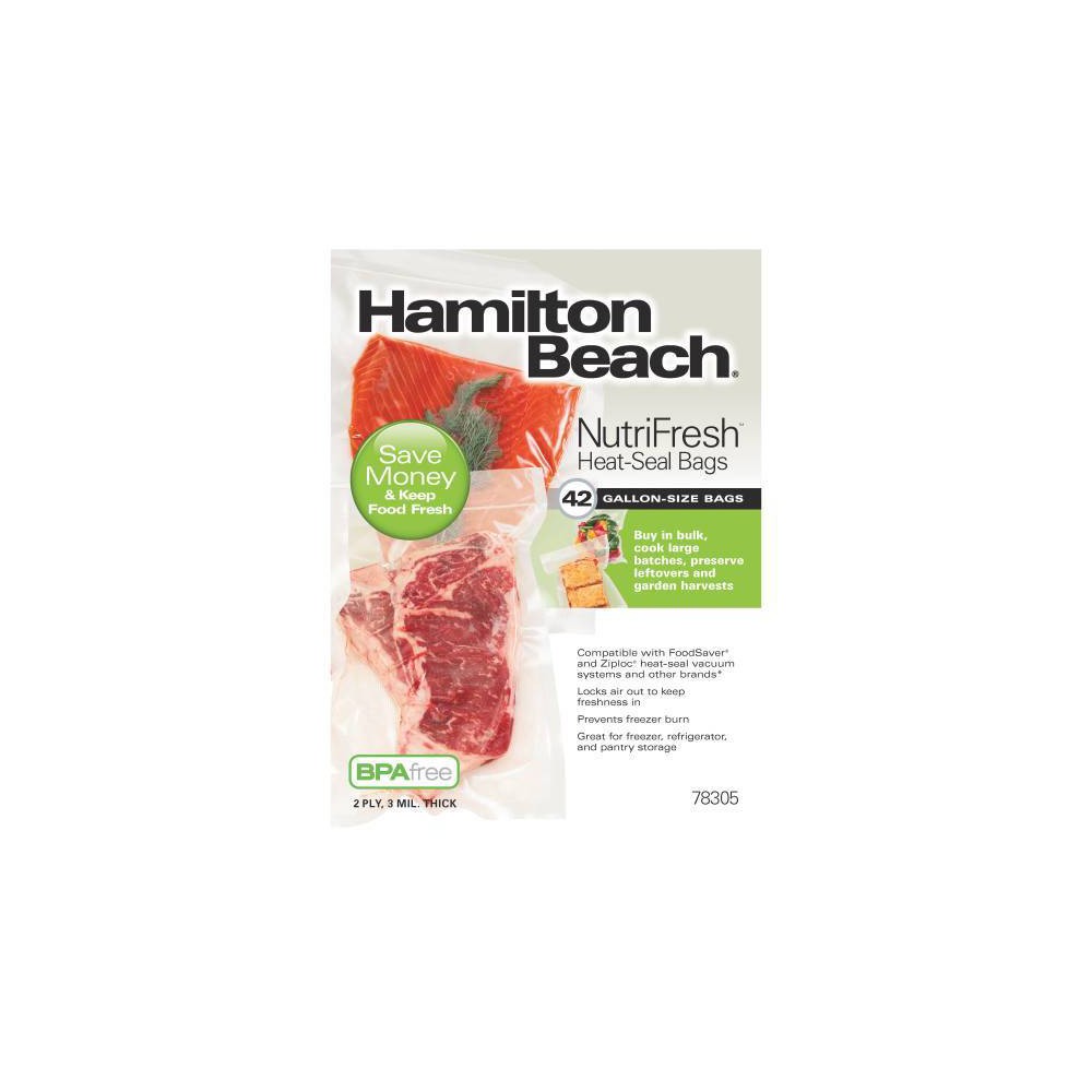 Photos - Vacuum Sealer Hamilton Beach Gallon-42ct Sealer Bags 78305 