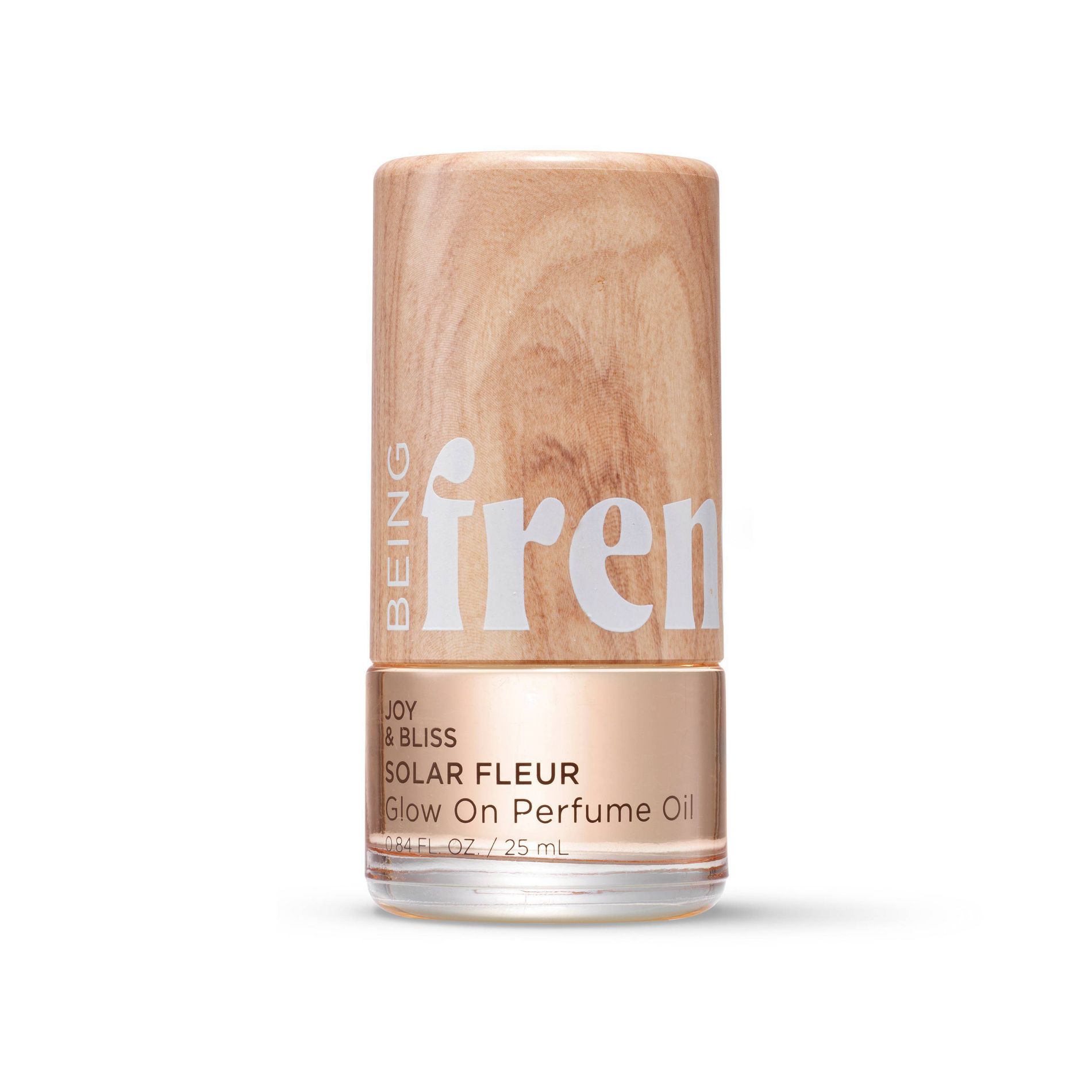 Being Frenshe Glow On Roll-On Fragrance with Essential Oils - Floral Solar Fleur - 0.84 fl oz