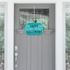 Big Dot of Happiness Teal Pumpkin - Hanging Porch Halloween Allergy Friendly Trick or Trinket Outdoor Decorations - Front Door Decor - 1 Piece Sign - 2 of 4