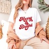 Simply Sage Market Bold Merry and Bright Short Sleeve Tee - XS - White - 2 of 4