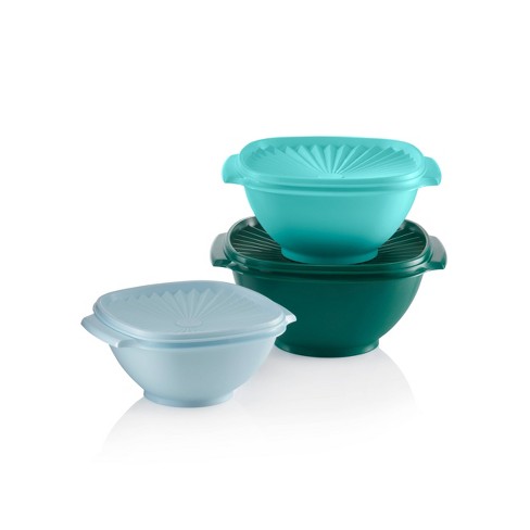 Tupperware thatsa bowl set of 2 -12 and 6 cups same color lid -brand new