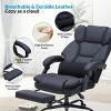 Executive Office Chair Modern with Footrest and Lumbar Support for Home Office 22in Wide Seat - 3irtyhousy - 3 of 4