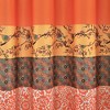 2pk 52"x84" Light Filtering Royal Empire Curtain Panels Orange - Lush Décor: Modern Boho Stripe Drapes - 3 of 4