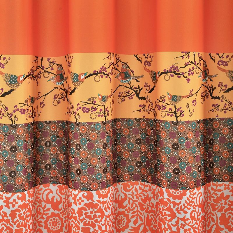 2pk 52&#34;x84&#34; Light Filtering Royal Empire Curtain Panels Orange - Lush D&#233;cor, 4 of 9