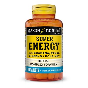 Mason Natural Super Energy with Guarana Multivitamin Tablets - 60ct - 1 of 4