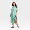 Women's Gauze Button-Front Maxi Shirtdress - Universal Thread™ - 3 of 3