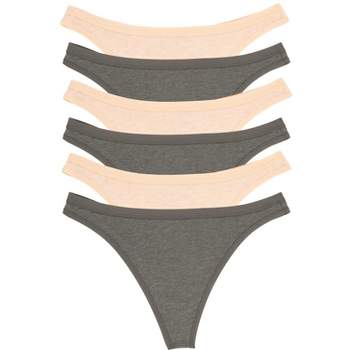 Felina Women's Organic Cotton Bikini Underwear For Women - (6-pack) (fields  Of Joy, Small) : Target