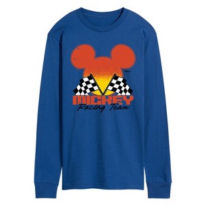 Men's - Disney - Mickey Racing Team Long Sleeve Graphic T-Shirt - 1 of 3
