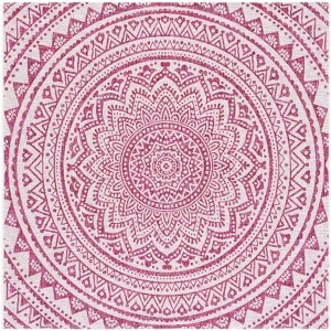 Courtyard CY8734 UV & Stain Resistant Non-Shedding Power Loomed Indoor/Outdoor Rugs - Safavieh - 1 of 4