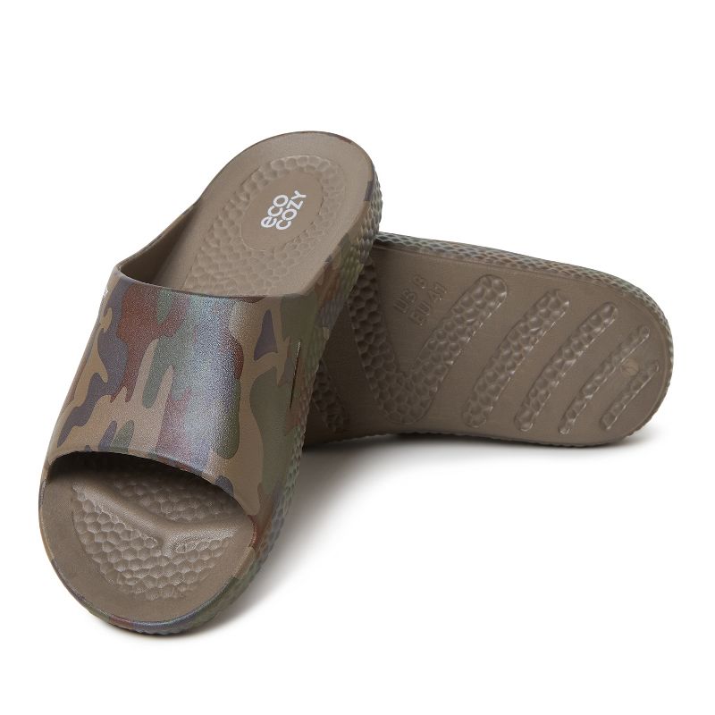 Dearfoams EcoCozy Men's Sustainable Comfort Slide Sandal, 2 of 6