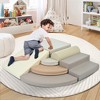 BABYYER Soft Foam Climbing Blocks, 7-Piece Indoor Crawl Play Gym, Cognitive Development & Fun Learning, Safe Play Equipment for Active Kids - 2 of 4