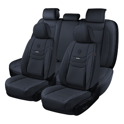 Coverado Faux Leather Car Seat Covers 5 Seats With Stylish Design