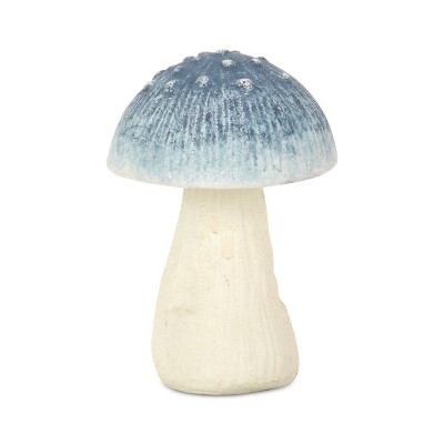 Cheung's Hareton Cast Iron Blue & White Mushroom Decor