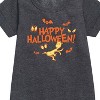Girls' - Dr. Seuss - Happy Halloween Eyes Graphic Short Sleeve Fleece Dress - 2 of 4
